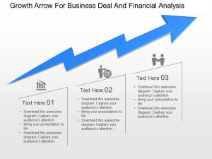 business action plan template growth arrow for business deal and financial analysis powerpoint template slide slide