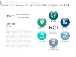 business action plan template return on investment powerpoint slide designs download slide