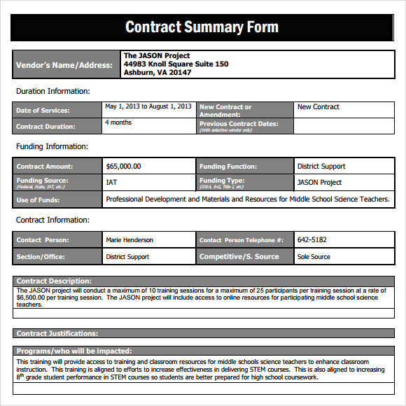 business agreement sample