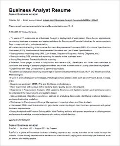 business analyst resume business analyst resume free download