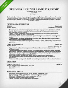 business analyst resumes business analyst resume sample image