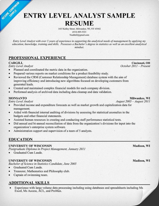 business analyst resumes