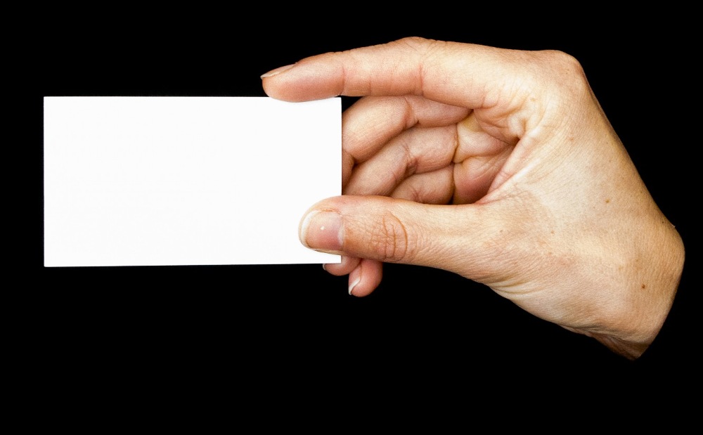 business card blank