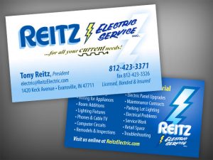 business card services reitz electric business cards