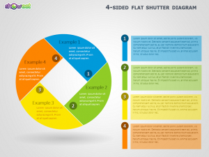 business cards format sided shutter diagram powerpoint slide