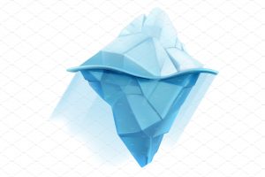 business cards icons iceberg low poly style vector icon converted