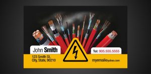 business cards with social media business card electrician x