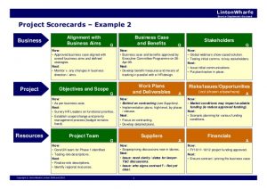 business case analysis example the lintonwharfe nine box project management framework v