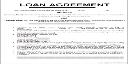 business contract template