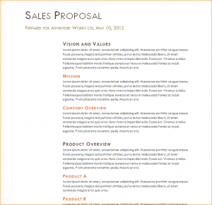 business development plan sales proposal example