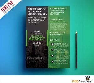 business flyer templates free modern business agency flyer template free psd