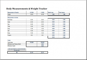 business flyers template free body measurement and weight tracker