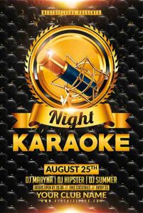 business flyers template free karaoke night free flyer template freepsdflyer com