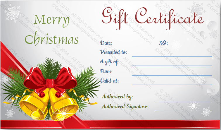 business gift certificate template