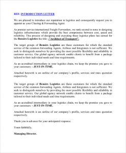 business introduction letter transport business introduction letter