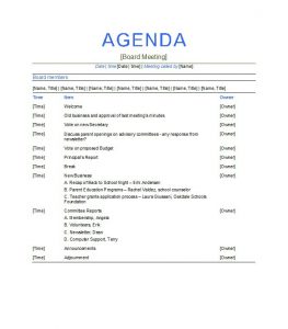 business meeting agenda template business template professional and elegant meeting agenda template example for business meeting and conferences