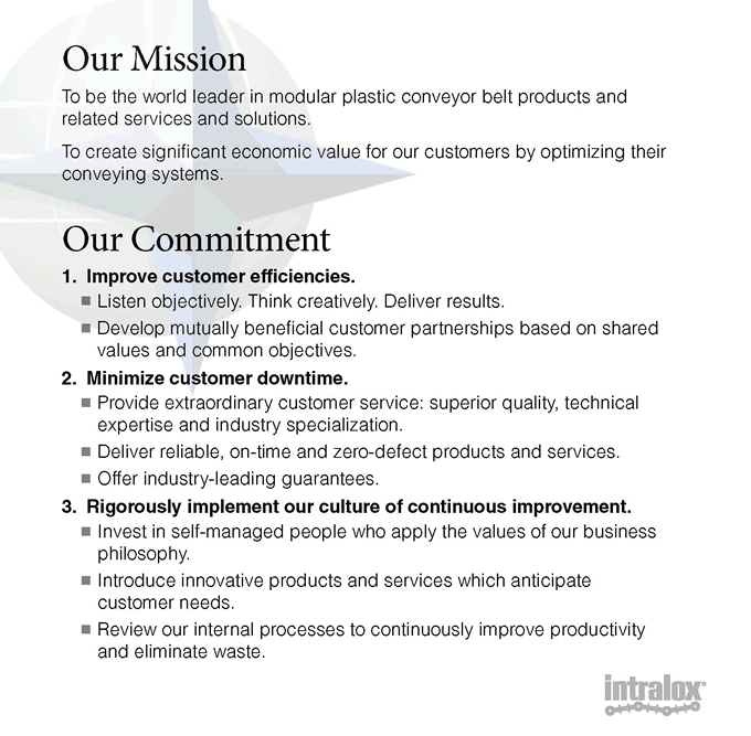 sample business plan mission statement