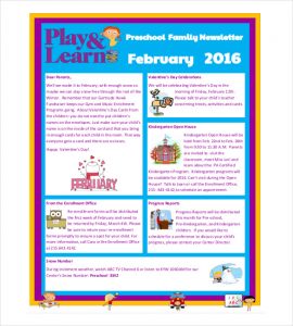 business newsletter templates download preschool newsletter sample