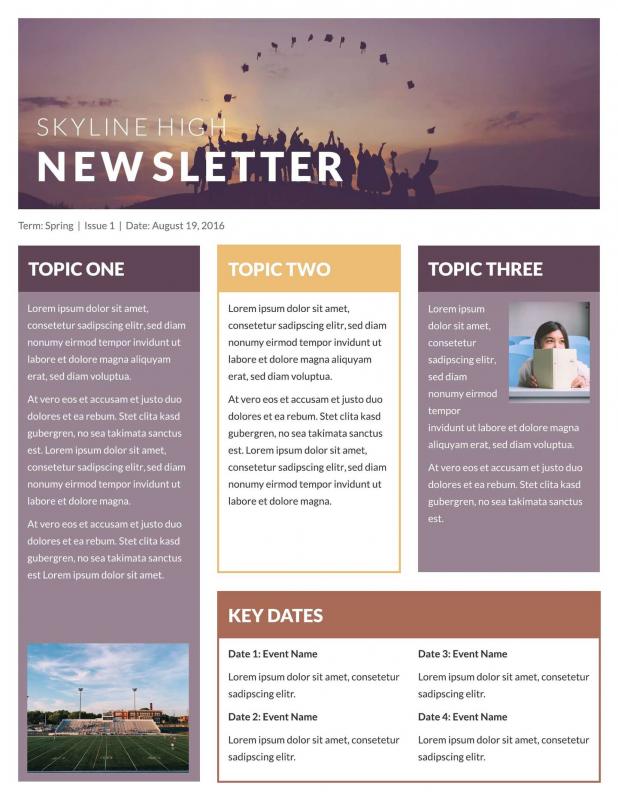 business newsletter templates