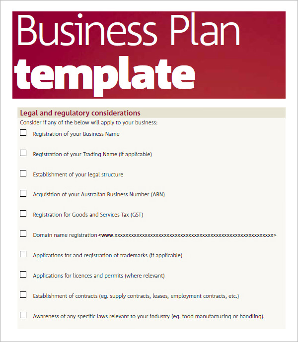 free completed business plan pdf