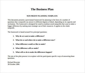 business plan sample pdf non profit business plan templates free word pdf documents free nonprofit business plan template