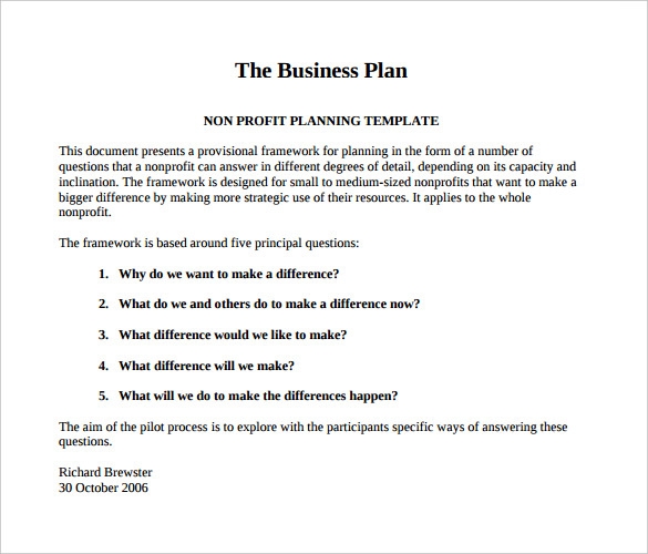 business plan sample pdf