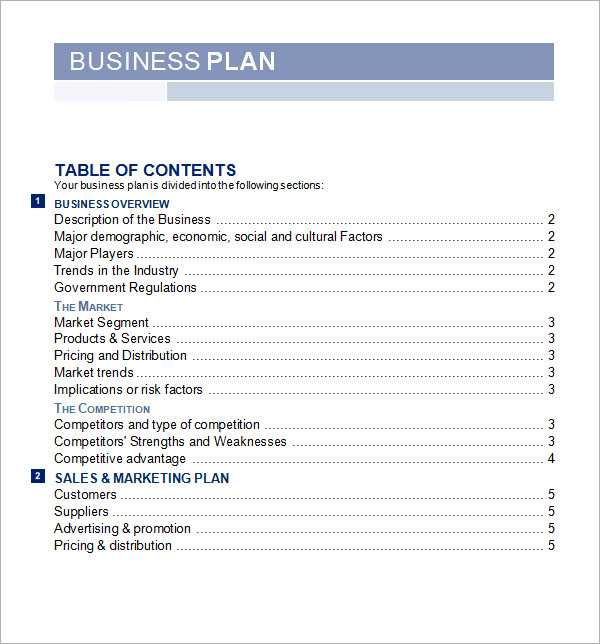 business plan template pdf free business plan template3