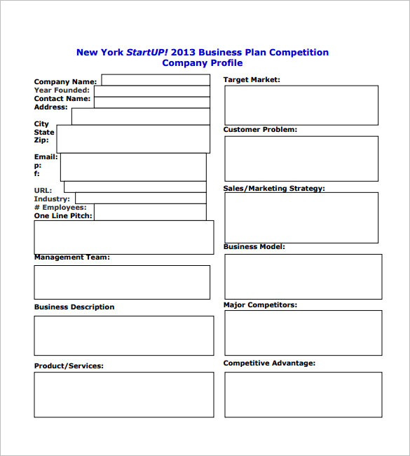 business plan template pdf