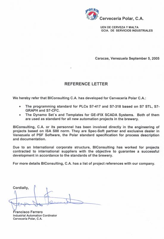 business reference letter