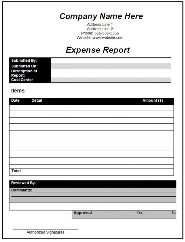 business report template