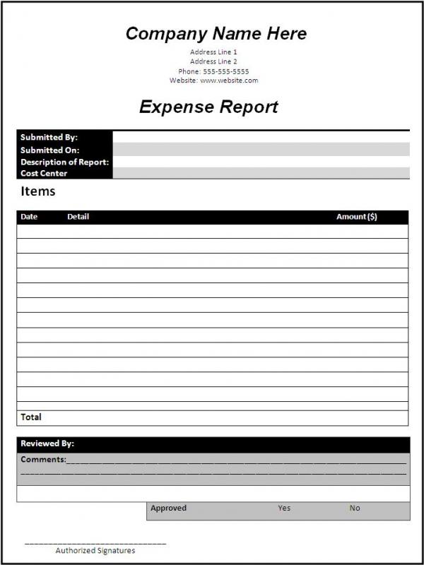 business report template