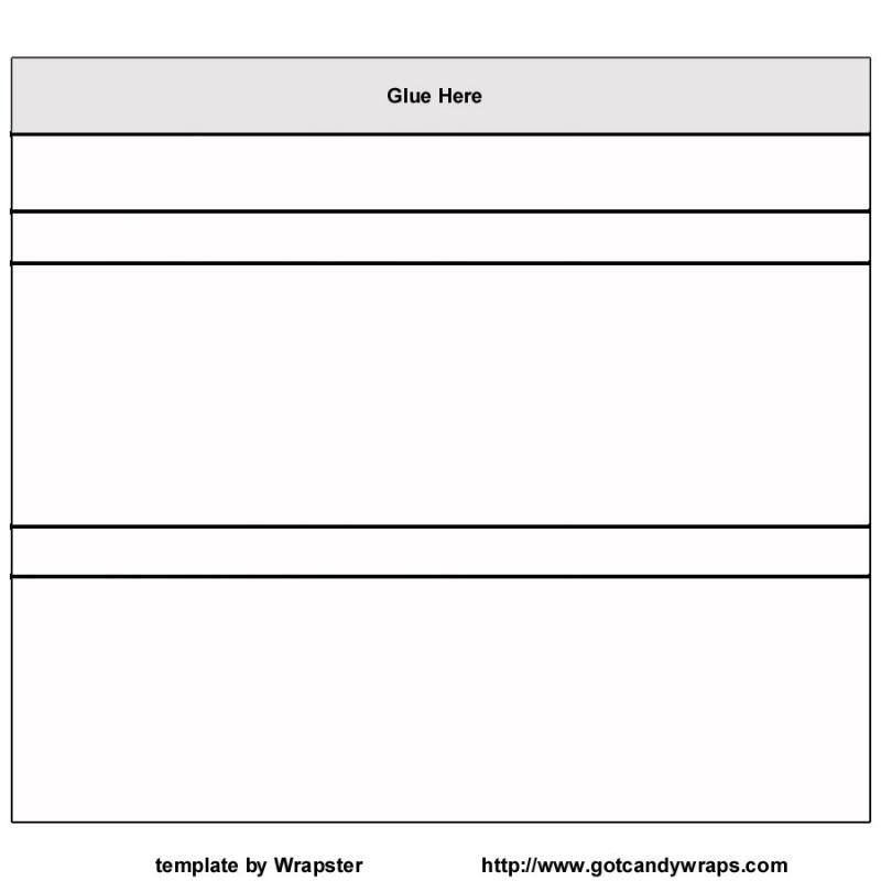 blank chocolate bar wrapper template