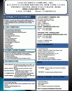 capability statement template slide