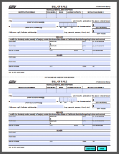 car bill of sale pdf california vehicle bill of sale form