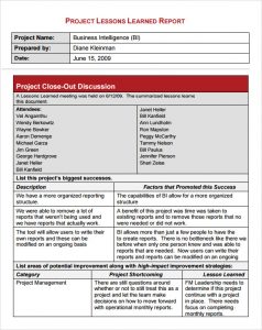 car bill of sale word lessons learned report template