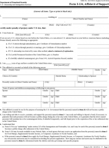 car rental agreement form i affidavit of support