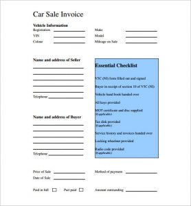 car sale receipt template car sale receipt pdf template uk