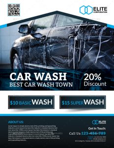 car wash flyer