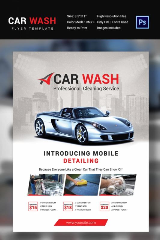 car wash flyer