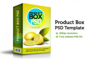 cardboard box template product box psd template