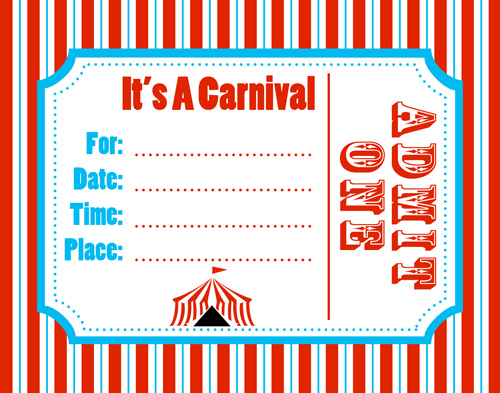 carnival invitation template