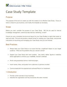 case study format case study template