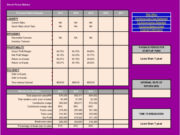 cash flow analysis template