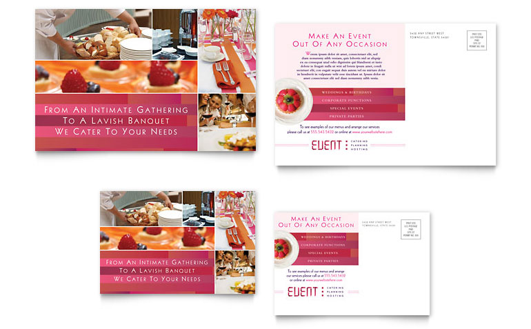 caterer business cards