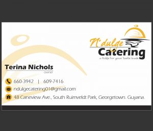 caterer business cards ndulgecatering businesscard