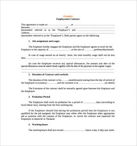 catering contracts template employment contract agreement free download in pdf