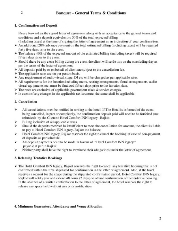 catering contracts template