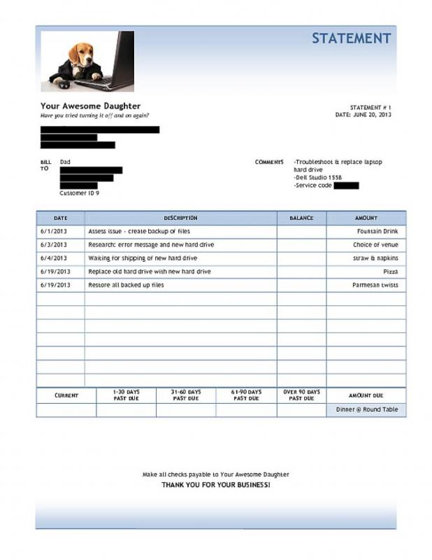 catering invoice template