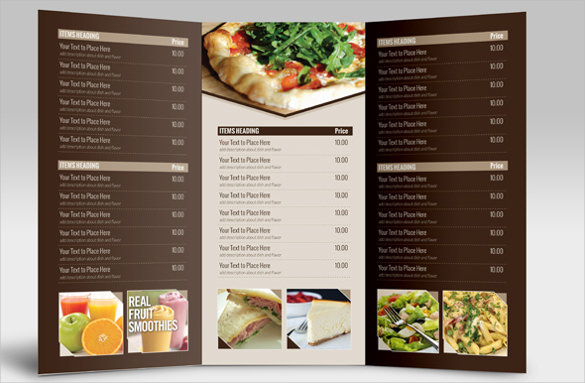 catering menu template