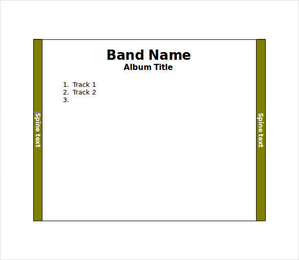 Cd Case Template Template Business